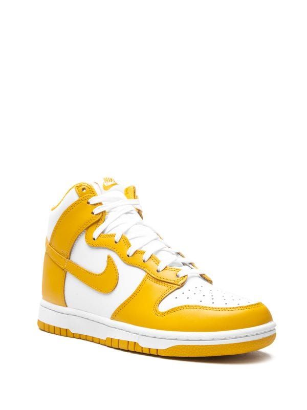 Nike Dunk High "Dark Sulfur" Sneakers - Farfetch Dunk High, Nike Dunk High, Ankle Support, Swoosh Logo, Nike Cortez Sneaker, Nike Dunk, New Nike, Nike Air Force Sneaker, Nike Dunks