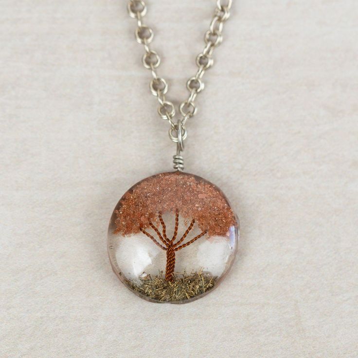 Sephira Life Tree Pendant Necklace - Ten Thousand Villages Nature-inspired Round Pendant Jewelry For Mom, Sterling Silver Necklace With Natural Inclusions For Gift, Nature-inspired Nickel-free Jewelry With Round Pendant, Nickel-free Nature-inspired Jewelry With Round Pendant, Unique Silver Chain Jewelry Gift, Unique Silver Chain Necklace For Gift, Silver Tree Of Life Round Pendant Necklace, Spiritual Glass Pendant Jewelry, Spiritual Round Glass Pendant Jewelry