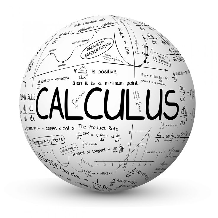 a white ball with the word calculaus written on it and lots of writing all over it