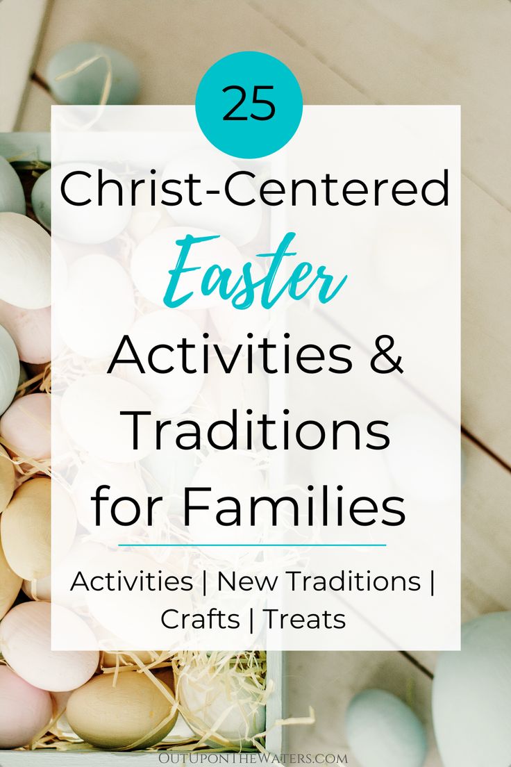 easter eggs in a basket with the words 25 christ - centered easter activities and traditions for families