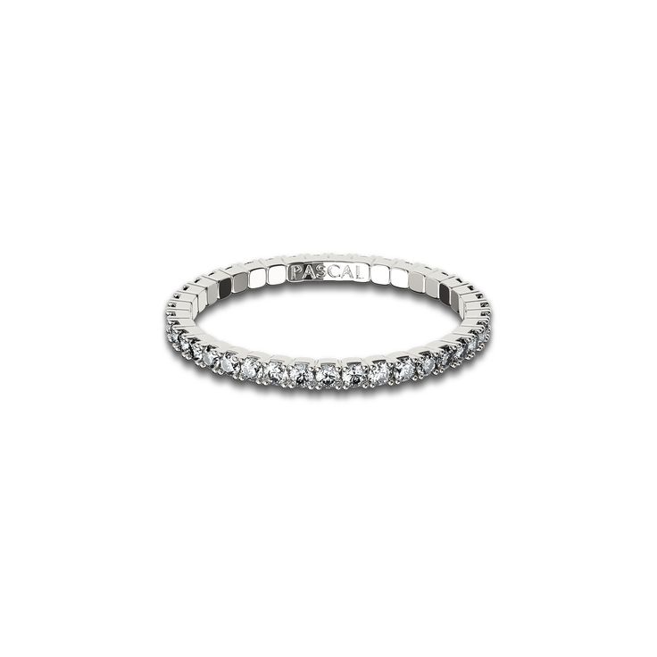 #color_18k-white-gold-vermeil-white-diamonds Elegant White Gold Eternity Band With Single Diamond, White Gold Eternity Band With Single Diamond For Promise, White Gold Eternity Band With Single Diamond, Elegant Eternity Band With Single Diamond, Adjustable Round Brilliant Cut Diamond Ring, Modern Eternity Band With Vvs Clarity, Diamond Eternity Band With Single Diamond, Modern Round Eternity Band With Vvs Clarity, Elegant Adjustable White Gold Diamond Ring