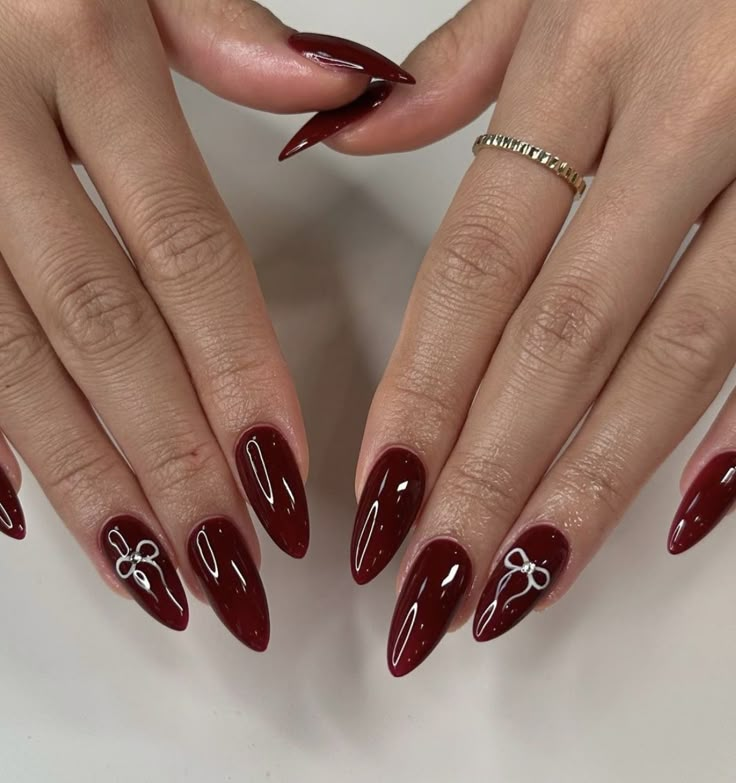 Dark Red Nails, Wine Nails, Casual Nails, Pretty Gel Nails, Red Nail, Xmas Nails, Funky Nails, Dream Nails, Chic Nails