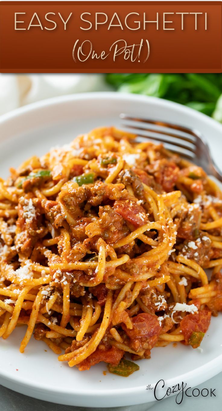 spaghetti with marinara sauce on a plate Italian One Pot Pasta, Spaghetti Ideas Dinners, Pasta For Dinner Recipes, Best Marinara Pasta Recipe, Easy Spagetti Sauce, Spaghetti Recipes Stove Top, Italian Spaghetti Sauce Recipes, Spam Spaghetti Recipes, Pasta Dishes With Marinara Sauce