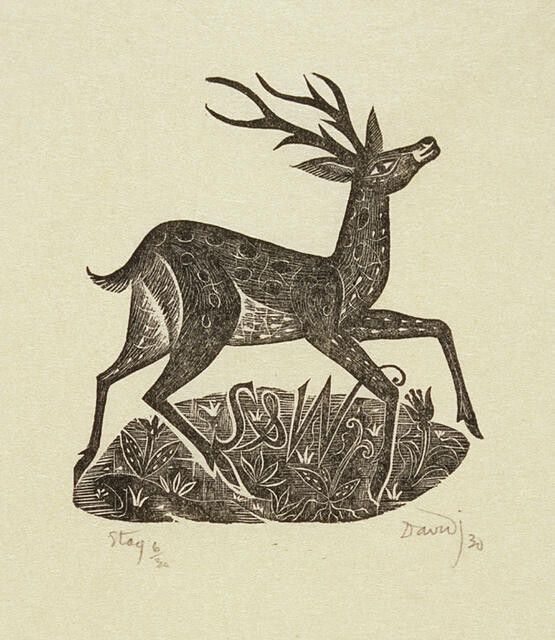 a black and white drawing of a deer