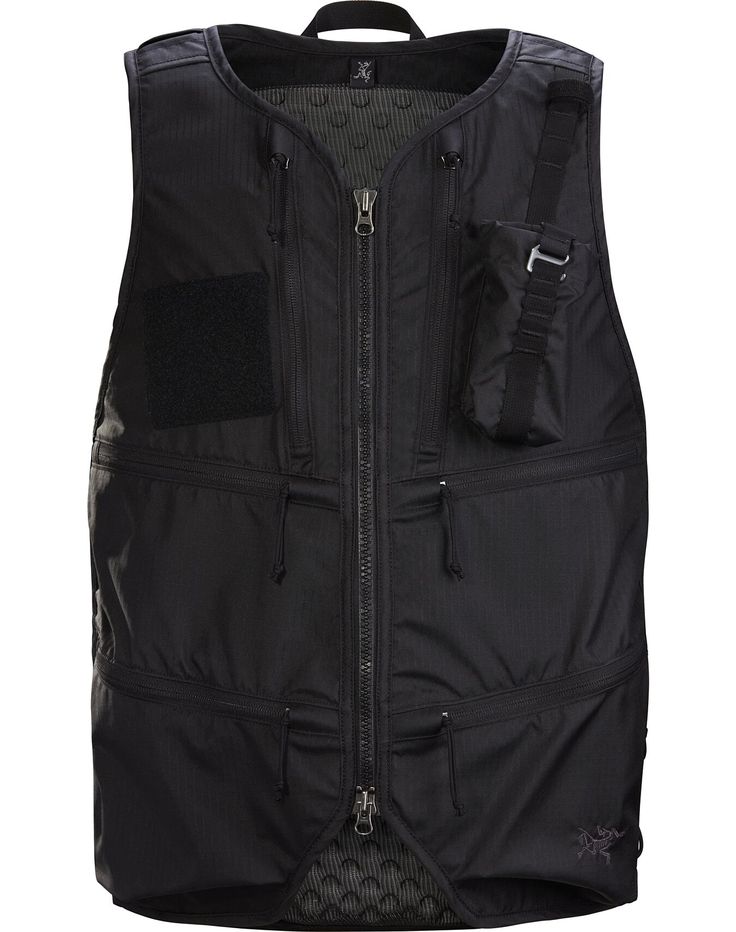 Patrol Vest | Arc'teryx Utility Black Nylon Vest, Black Nylon Utility Vest, Functional Vest With Pockets For Travel, Functional Travel Vest With Pockets, Black Nylon Vest With Functional Pockets, Functional Black Vest For Outdoor Work, Functional Sleeveless Travel Vest, Black Nylon Vest For Outdoor Work, Black Techwear Vest With Functional Pockets