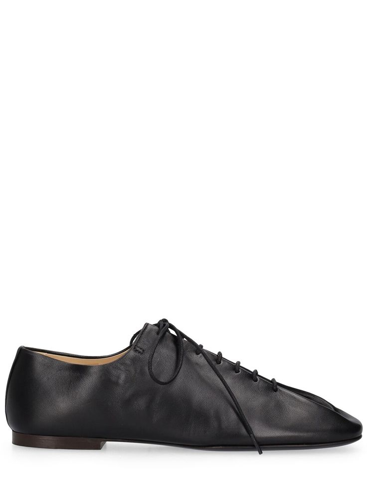 Find LEMAIRE 10mm Souris Leather Lace-up Shoes on Editorialist. 10mm Heel. Leather upper. Front lace-up closure. Leather sole Leather Lace-up Shoes For Derby, Plain Toe Oxfords With Lace-up Fastening For Derby, Plain Toe Oxfords With Front Lace-up For Derby, Elegant Lace-up Shoes With Vibram Sole For Derby, Formal Lace-up Shoes With Round Toe, Leather Lace-up Evening Oxfords, Leather Lace-up Oxfords For Evening, Evening Lace-up Leather Oxfords, Elegant Lace-up Shoes With Vibram Sole