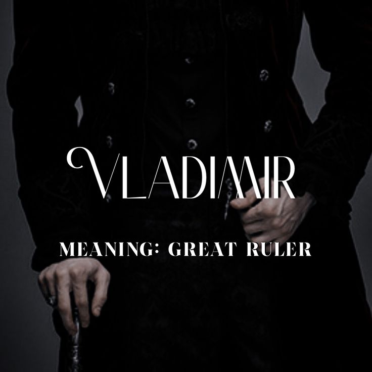 a man in a black coat with the words'meaning great ruler'on it