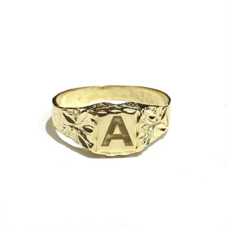 14k gold signet ring. One letter engraved looks best! Available in rose yellow and white gold. 3 grams Other sizes can be made upon request but it WILL affect the price, message me for custom size pricing Monogram Engraved Ring In 14k White Gold, White Gold Monogram Engraved Ring In 14k Gold, 14k Gold Engraved Ring With Initials In Rose Gold, Rose Gold Engraved Ring With Initials In 14k Gold, 14k Yellow Gold Monogram Engraved Ring, Gold Heirloom Initial Ring Personalized, Gold Heirloom Personalized Initial Ring, Heirloom Personalized Gold Signet Ring, Heirloom Gold Personalized Initial Ring