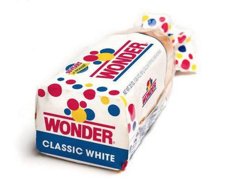 wonder classic white candy bar wrapped in polka dot paper