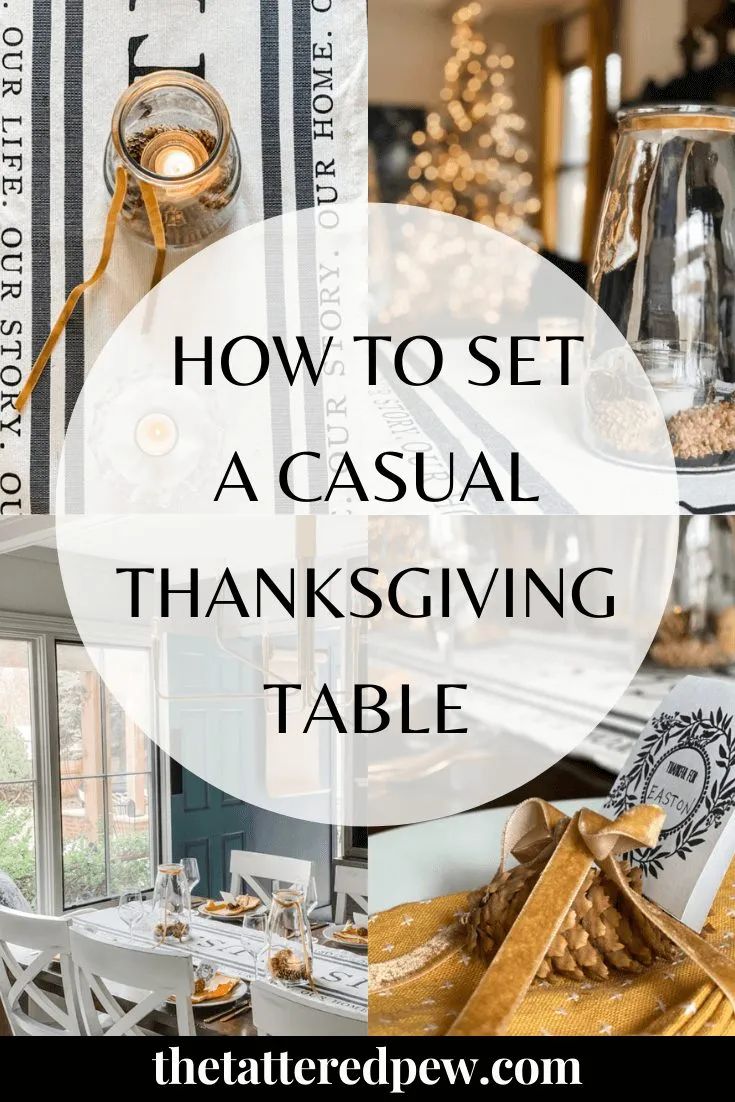 how to set a casual thanksgiving table