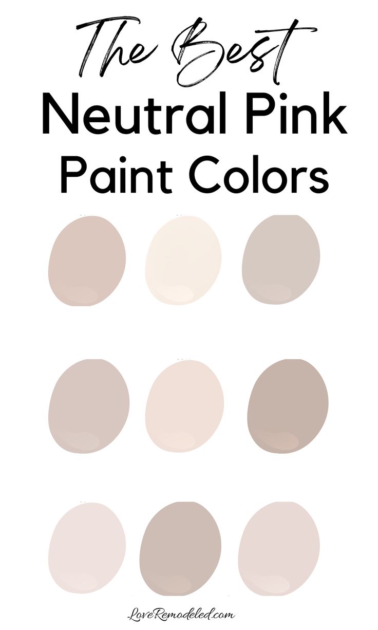 the best neutral pink paint colors