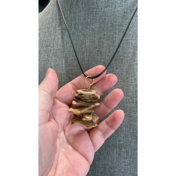 Wood Stack, Preppy Skater, Jewelry Nature, Black Rope, Fashion Boho, Boho Retro, Wood Pendant, Star Jewelry, Ethnic Jewelry