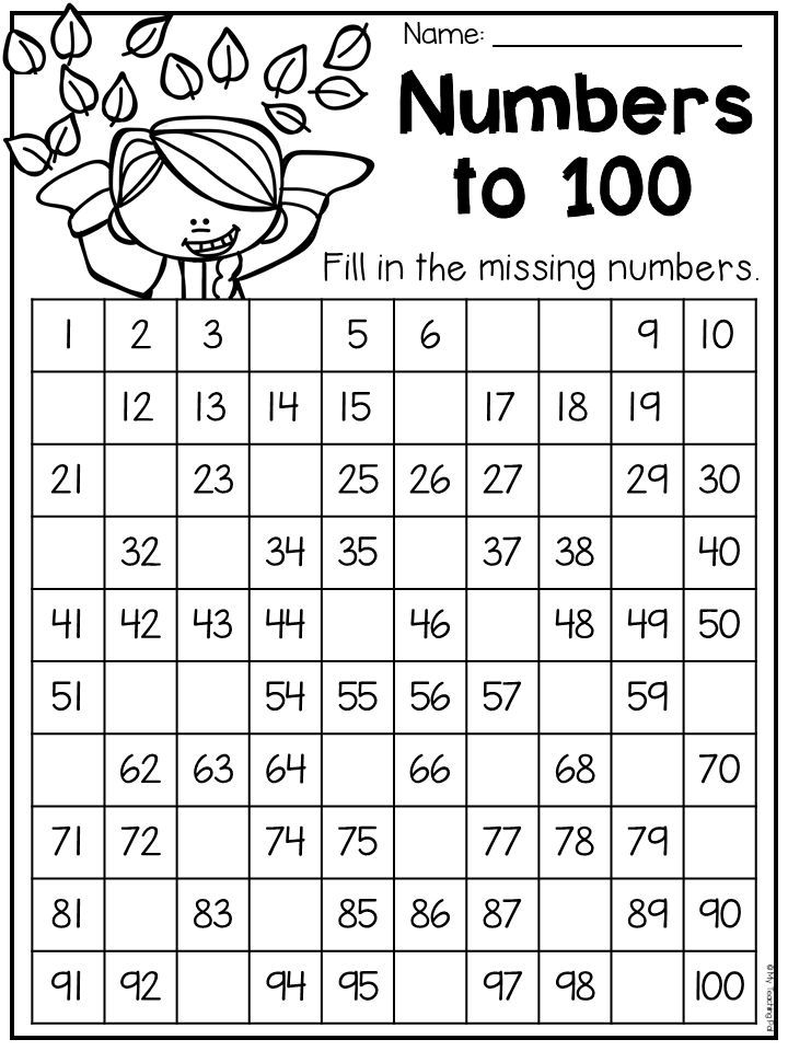 the numbers to 100 worksheet is shown in black and white with an image of a