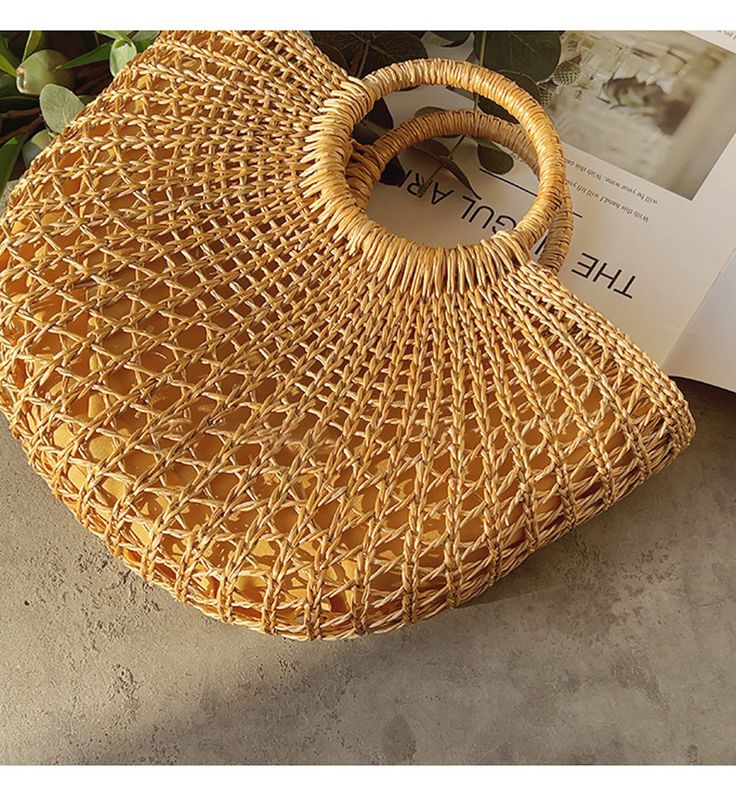 Summer straw shoulder bag, perfect for your next beach vacation 2 sizes available Large: 38cm wide x 25cm tall (15in x 10in) Small: 30cm wide x 21cm tall (12in x 8in) Designer Style ID: 8349 Handmade Summer Straw Bag, Beach Bag, Hand Woven Tote, Picnic Basket, Crossbody Bag Rectangular Rattan Shoulder Bag With Large Capacity, Large Capacity Rectangular Rattan Shoulder Bag, Trendy Beach Bags With Bamboo Handle, Summer Rectangular Bag With Bamboo Handle, Rectangular Straw Bag With Bamboo Handle For Vacation, Trendy Beach Bag Tote With Bamboo Handle, Straw Shoulder Bag For Vacation, Summer Bag With Bamboo Handle And Rectangular Shape, Beige Bags With Bamboo Handle For Summer