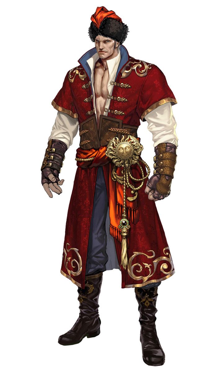 an image of a man dressed in pirate clothing and holding his hands on his hips