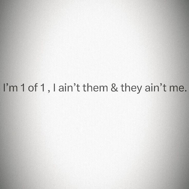 the words i'm off, i am them & they aint me on a white background