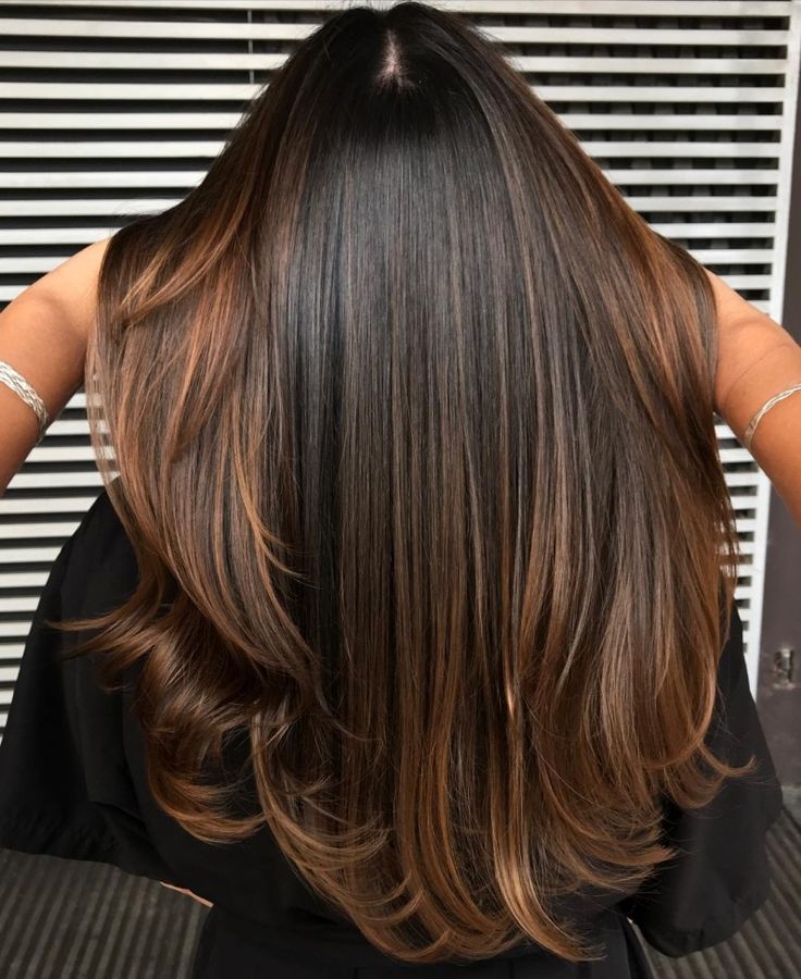 Molten Chocolate and Caramel Balayage Highlights Chocolate Caramel Hair, Rich Chocolate Hair Color, Chocolate Brown Hair Ideas, Caramel Balayage Highlights, Chocolate Blonde, Brown Hair Ideas, Dark Chocolate Hair, Dark Chocolate Brown Hair, Hair Color Chocolate