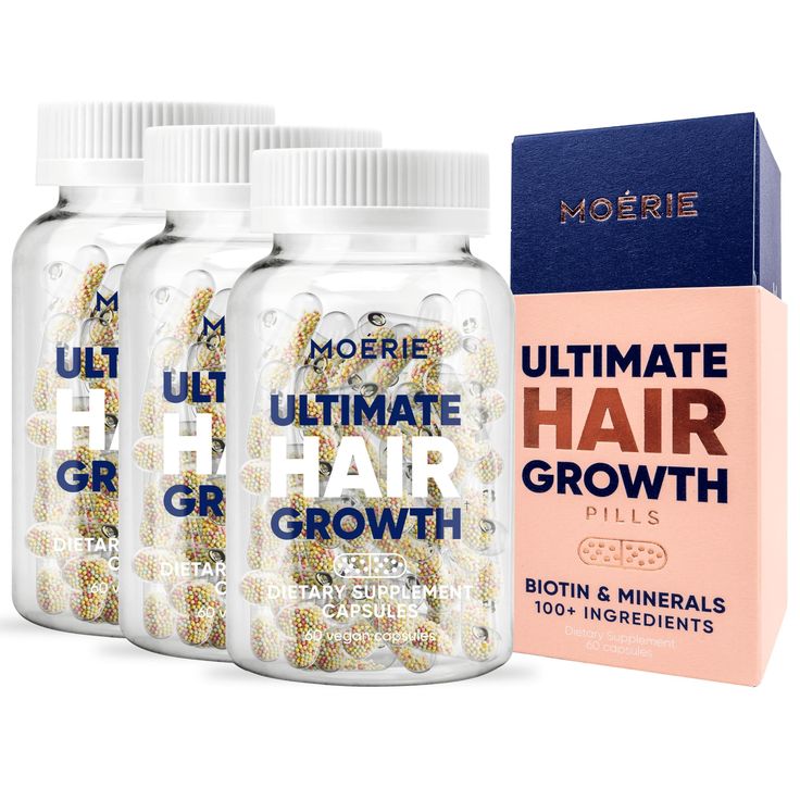 PRICES MAY VARY. WITH BIOTIN & MINERALS - Powered by a strengthening medley of ingredients, Moerie Hair Growth Supplements comprise a proprietary blend of bioactive Biotin, Q10, Fulvic and Hyaluronic Acid, B Vitamins & Minerals to maintain hair follicle health and support hair growth. THICKER, FULLER, HEALTHIER HAIR - Biotin stimulates keratin production, gradually increasing the rate of follicle growth whilst strengthening the hair and adding shine. Take 2 colorful caps of Moerie biotin hair gr For Thicker Hair Growth, Hair Skin And Nails Vitamins, Hair Growth Pills, Increase Hair Volume, Hair Growth Women, Growth Supplements, Biotin Hair Growth, Thick Hair Growth, Biotin Hair