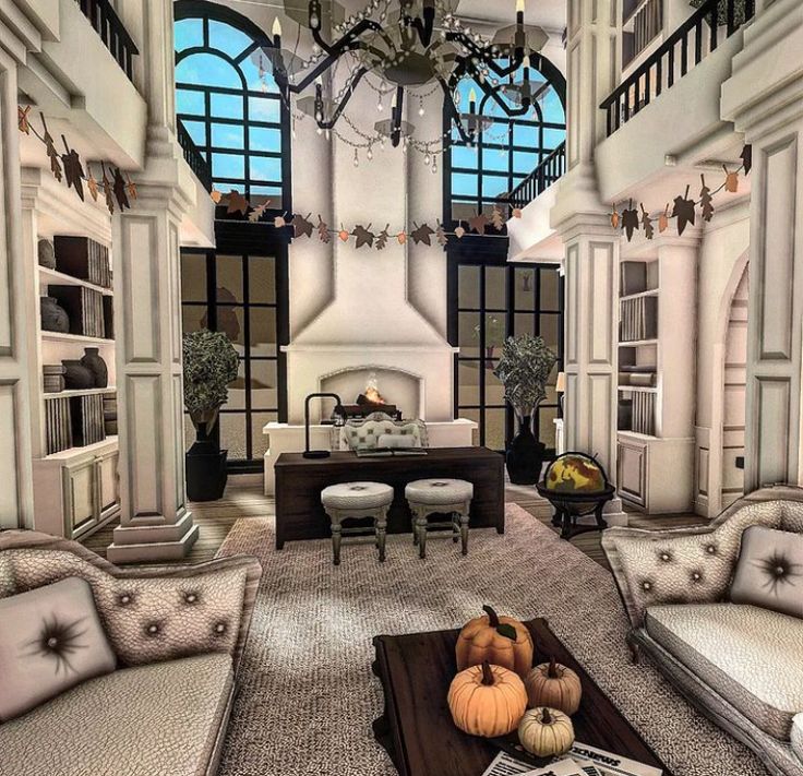 Bloxburg Bloxburg House Interior Modern, Bloxburg Fancy House Ideas, Bloxburg Loft House Exterior, Classy Bloxburg House, Bloxburg Custom Builds, Welcome To Bloxburg House Ideas, Elegant Bloxburg House, Bloxburg Traditional House, Bloxburg House Outside