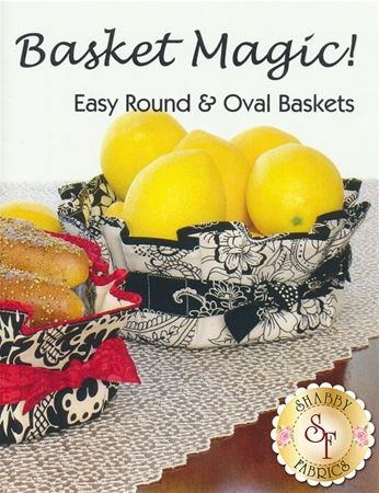 an advertisement for baskets with lemons and bread in them