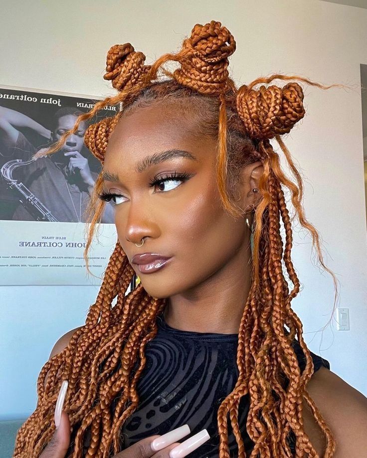 Unique Braids, Woman Hairstyles, Cute Box Braids Hairstyles, 2023 Vision, Hair Up Styles, Easy Braids, Hairstyles Braids, Long Braids, Box Braids Hairstyles