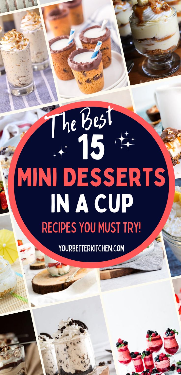 the 15 best mini desserts in a cup recipes you must try