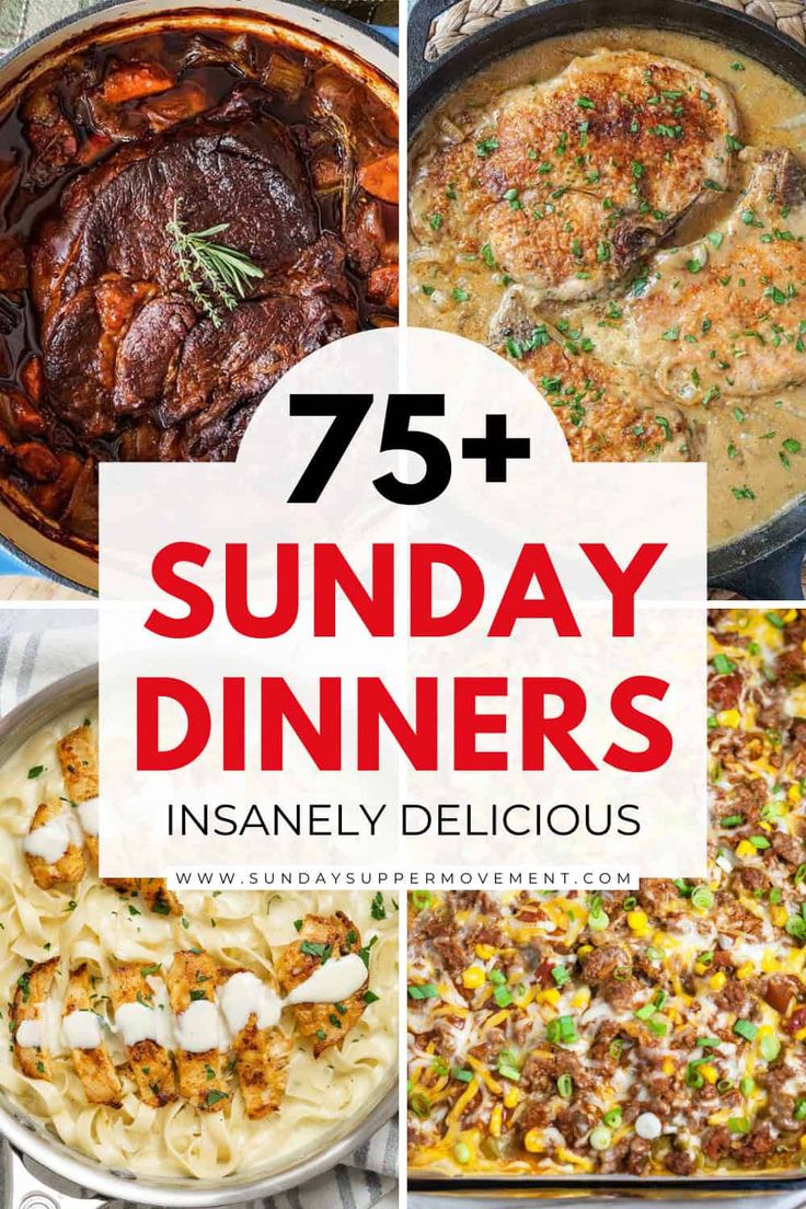 the best dinner ideas for sunday dinners that are easy to make and delicious