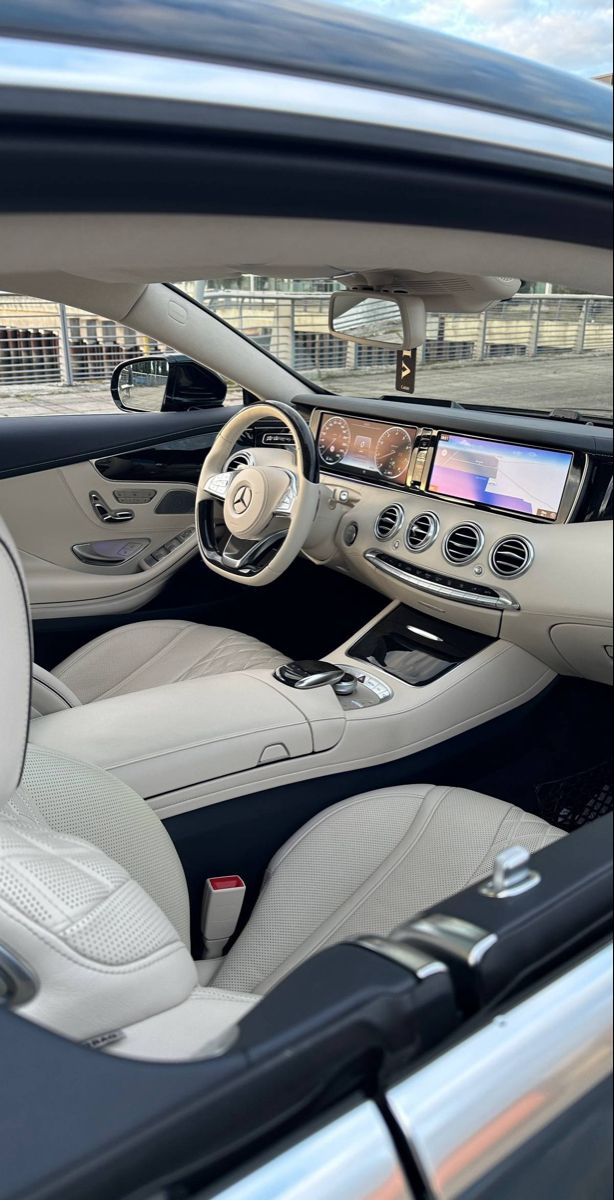 the interior of a mercedes benz s - class coupe