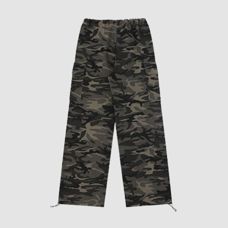 Material: 100% CottonFeatures: Pants, cargo pants, camouflage design, multi-pocket, pleated design, wide-leg, drawstring waist, zipper front, non-elastic, straight-leg, relaxed fit, unisex, couple outfits.Style: Casual, streetwear Camouflage Straight Leg Utility Cargo Pants, Camouflage Straight Leg Parachute Pants With Cargo Pockets, Camouflage Straight Leg Parachute Pants With Side Pockets, Straight Leg Camouflage Parachute Pants With Cargo Pockets, Camouflage Straight Leg Cargo Pants, Camouflage Straight Leg Cargo Pants With Pockets, Camouflage Straight Leg Cargo Parachute Pants, Camouflage Straight Leg Pants With Multiple Pockets, Urban Camouflage Parachute Pants With Pockets