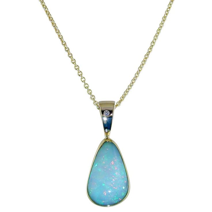 Opal Teardrop Pendant Necklace With Gemstone, Opal Teardrop Gemstone Necklace, Teardrop Opal Gemstone Necklaces, Teardrop Opal Necklace With Gemstone, Pear-shaped Opal Gemstone Necklace, Diamond Necklace Pendant, The Romans, Yellow Gold Chain, Diamond Pendant Necklace