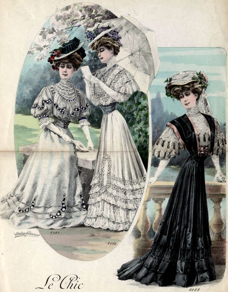 1903 Fashion Plate, 1907 Fashion, 1900 Fashion Plate, Picnic Attire, Edwardian Fashion Plates, Fashion Over The Decades, Edwardian Era Fashion, Victorian Era Fashion, Harness Fashion