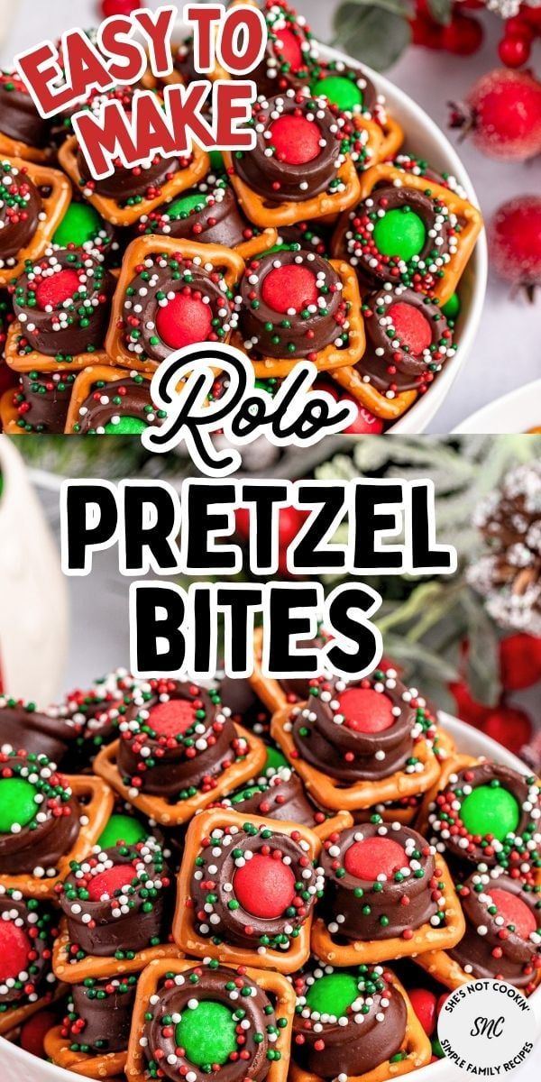 a bowl full of pretzel bites with the words easy to make on it