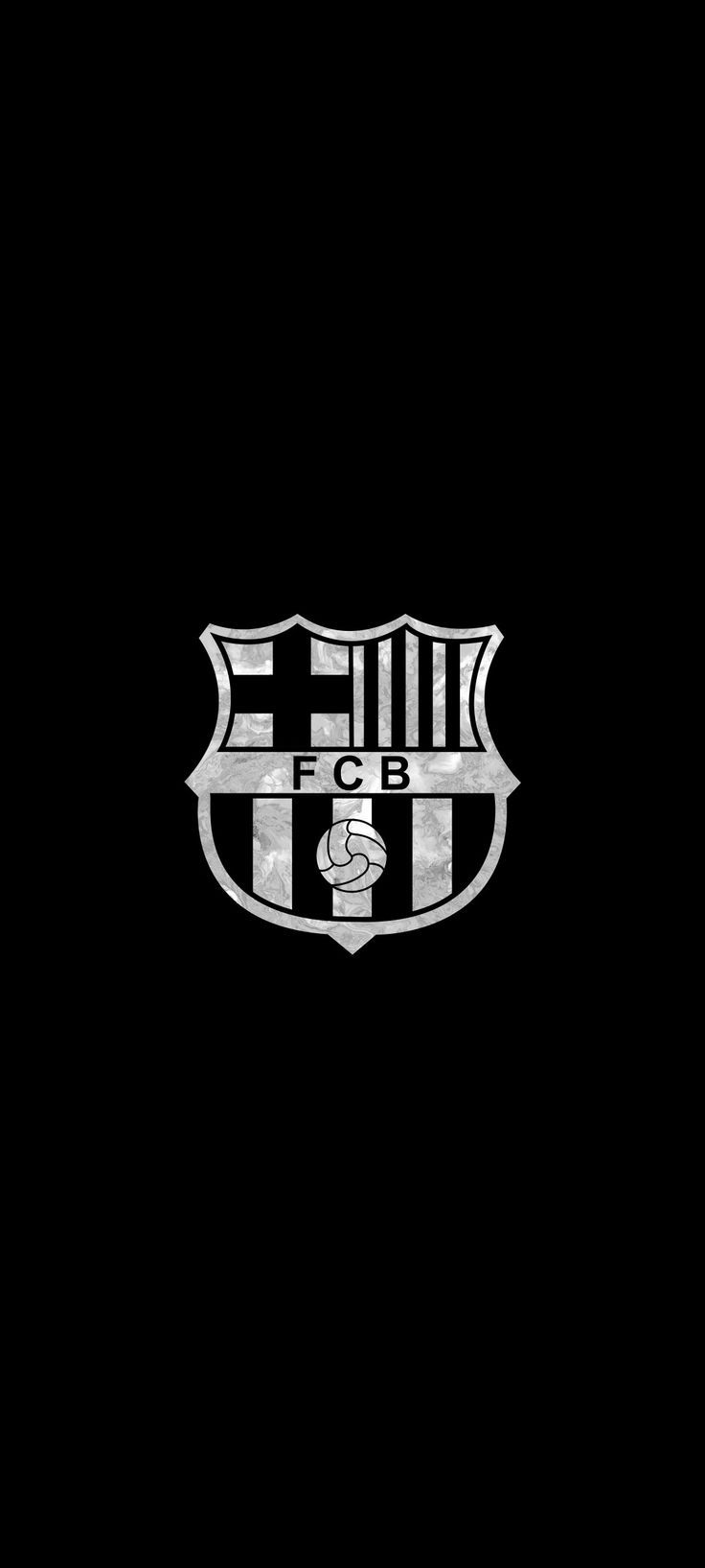 a black and white photo with the emblem of a soccer team