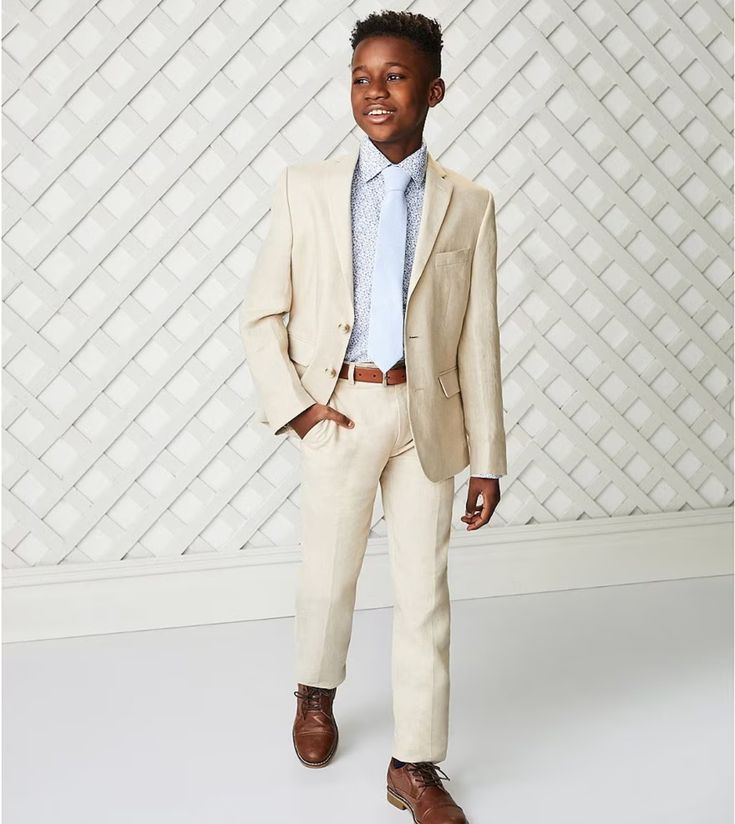 Class Club Big Boys 8-20 Linen Blend Blazer Spring Formal Sport Coat With Flat Front, Notch Lapel Sport Coat For Spring Formal Events, Spring Suits With Button Closure And Flat Front, Spring Formal Sport Coat, Single Breasted Suits For Spring Formal, Classic Spring Suits With Button Closure, Spring Formal Suit With Notch Lapel, Classic Suits With Lapel For Spring, Classic Spring Suits With Suit Collar