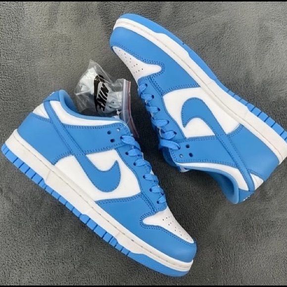 Brand New Nike Blue Dunks Dunks Shoes Blue, Royal Blue Nike Dunks, Baby Blue Shoes Nike, Unc Blue Dunks Outfit, Nike Shoes Women Blue, Triple Blue Dunks, Nike Blue Dunks, Ice Blue Dunks, Blue Nikes Shoes