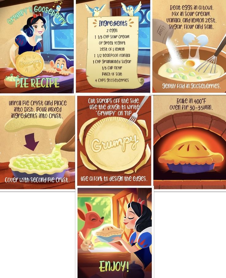 disney princess story book page with instructions and pictures