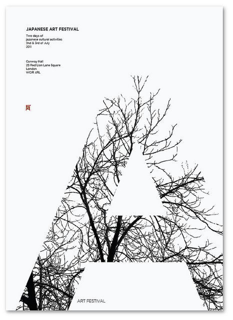 a poster with trees in the shape of a triangle and text on it that reads manage art festival