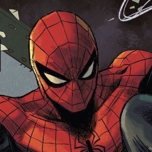 a close up of a spider - man with his hands on his hips and eyes closed