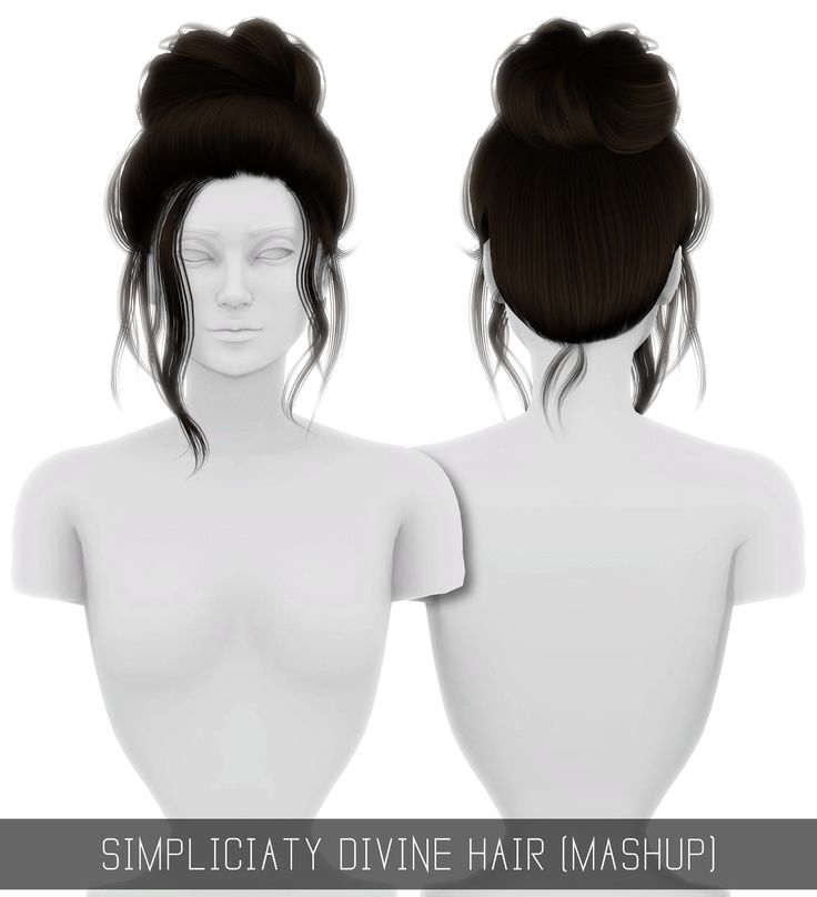 two female mannequins facing each other with the words simplotaty divine hair mashup