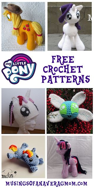 several different crocheted ponys are shown with the words free crochet patterns