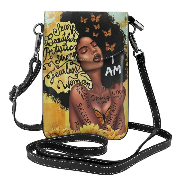 PRICES MAY VARY. Perfect Size:: The actual size of the black women's mini crossbody phone bag is about 4.5X7 inches (L x H), and the detachable shoulder strap can be extended to 47 inches to meet your daily use High Quality: The African women crossbody wallet is made of super high-quality soft leather, durable and advanced, lined with smooth fabric inside, lightweight and soft, greatly protecting the items in the bag from friction. Exquisite Design: The mobile wallet has a super magnetic flap, a Trendy Mobile Phone Bag For Personal Use, Black Shoulder Phone Bag For Gift, Black Shoulder Bag Phone Bag As Gift, Black Shoulder Phone Bag As Gift, Black Leather Phone Bag As Gift, Trendy Black Shoulder Bag With Card Slots, Trendy Faux Leather Crossbody Phone Bag, Casual Black Shoulder Bag With Card Slots, Black Leather Phone Bag Gift