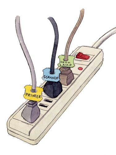 an electrical device with wires and plugs attached to it