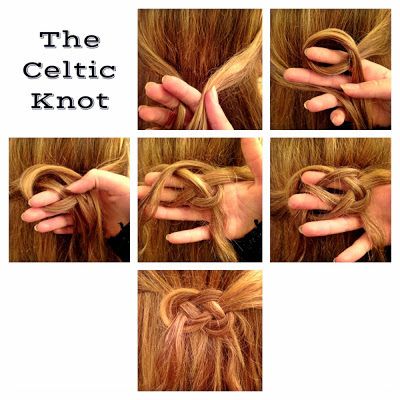 Knot Hairstyle, Celtic Knot Hair, Celtic Braid, Celtic Hair, Short Hair Model, Long Hair Tips, Knot Braid, Knots Tutorial, Hair Knot