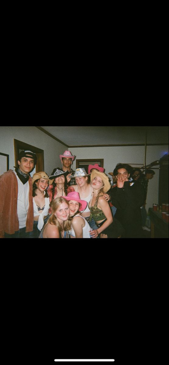 a group of people dressed up in costumes