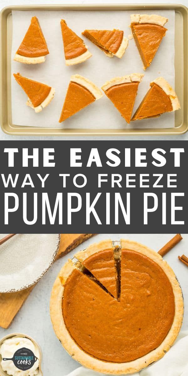 the easyest way to freeze pumpkin pie