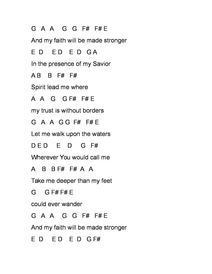 a guitar chords page with the words,'i am glad to be there '