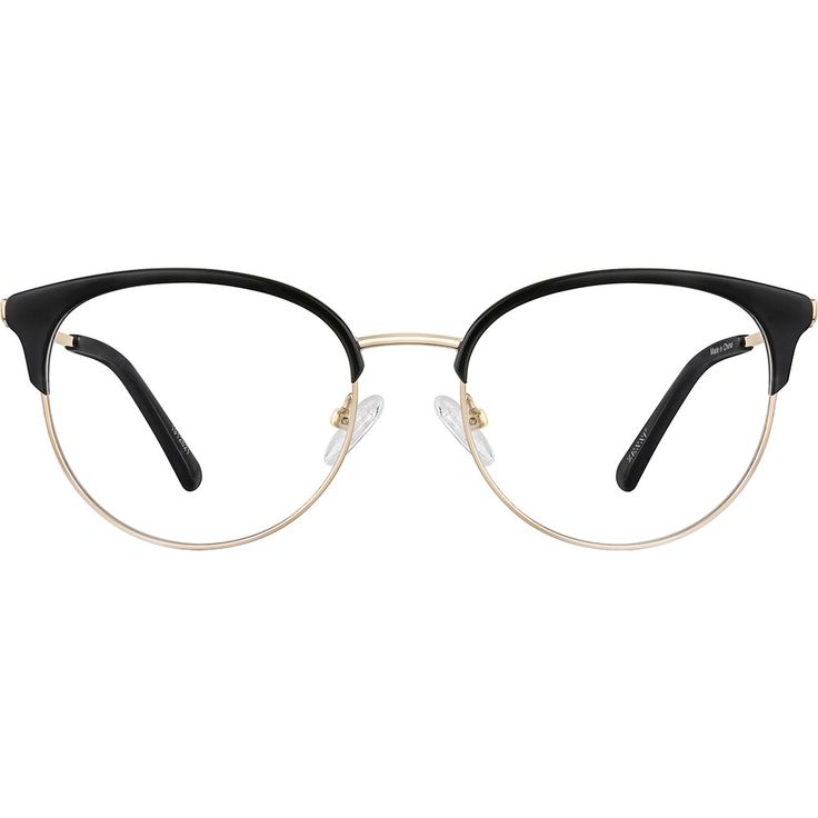 Get jet-set chic with these luxe half-rim browline glasses. The lightweight metal eyeglasses with glossy acetate eyeglasses front features a metal bridge and temple arms. For added comfort the style has spring hinges acetate temple tips and adjustable nose pads. It is available in black and gold or tortoiseshell and copper with blue metal temple arms and tortoiseshell temple tips. | Zenni Women's Browline Prescription Eyeglasses Black Tortoise Shell Mixed Half Frame Glasses Women, Half Rim Glasses Women, Browline Glasses Women, Half Frame Glasses, Half Rim Glasses, Browline Glasses, Glasses Inspiration, Metal Bridge, Metal Eyeglasses