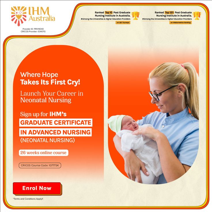 Ready to soar in your nursing career?
 
🌟 Level up your skills with IHM's specialised postgraduate programme in Neonatal Nursing! 🏥👶 Seize the chance to expand your knowledge and career horizons. 📚
 
👩‍⚕️ Don't let this opportunity slip away to pursue an Australian postgraduate degree. Your path to excellence begins now!
 
Enrol Today: https://bit.ly/4dvUP53
 
#IHM #IHMAustralia #NursingEducation #NeonatalNursing #CareerAdvancement Neonatal Nursing, Nursing Courses, Neonatal Nurse, Nursing Career, Nursing Education, Career Advancement, Level Up, Don't Let, Nursing