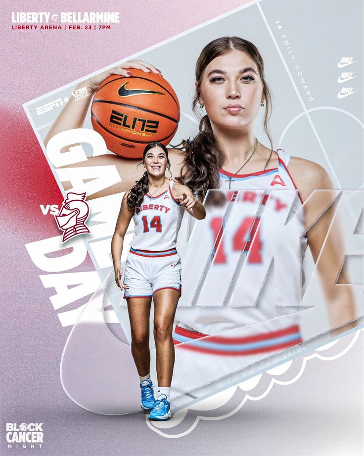 a girl in white jersey holding a basketball