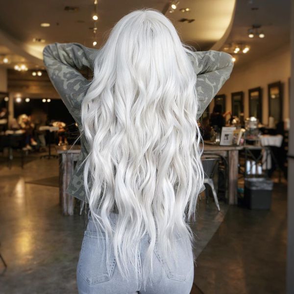 Long White Hair, Icy Blonde Hair, Silver Blonde Hair, White Hair Color, Silver Shampoo, White Blonde Hair, Silver Hair Color, Silver Blonde, Icy Blonde